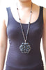 Black Flower Necklace